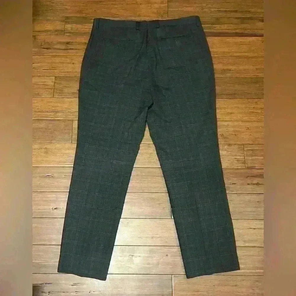 Men’s Banana Republic 36x32 Tailored Slim Fit  Dress Pants Italian Wool Gray